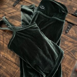 Beyond yoga forest green velvet set. Worn one time.
